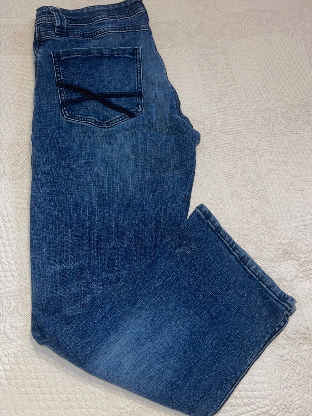 Slim Boot Fit Men's Denim Jeans in Deep Blue